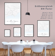 Wo alles begann Poster: dein besonderer Ort mit Landkarte & Namen - posterfolio.de