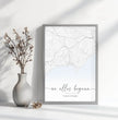 Wo alles begann Poster: dein besonderer Ort mit Landkarte & Namen - posterfolio.de