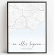 Wo alles begann Poster: dein besonderer Ort mit Landkarte & Namen - posterfolio.de