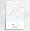 Wo alles begann Poster: dein besonderer Ort mit Landkarte & Namen - posterfolio.de