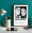 Definitions Poster Beste Freundin – Dein einzigartiges, personalisiertes Geschenk - posterfolio.de