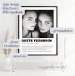 Definitions Poster Beste Freundin – Dein einzigartiges, personalisiertes Geschenk - posterfolio.de