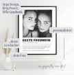 Definitions Poster Beste Freundin – Dein einzigartiges, personalisiertes Geschenk - posterfolio.de