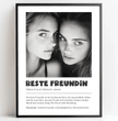 Definitions Poster Beste Freundin – Dein einzigartiges, personalisiertes Geschenk - posterfolio.de