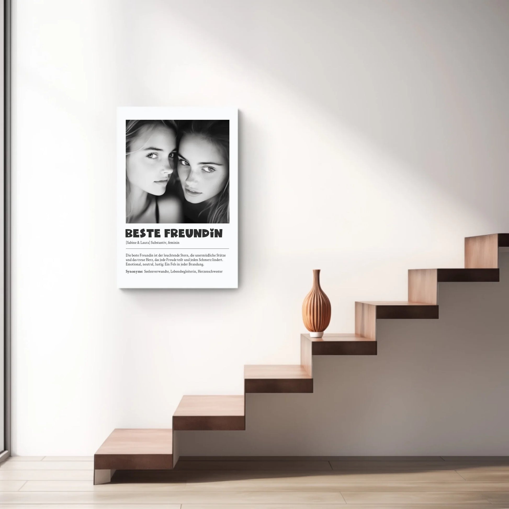 Definitions Poster Beste Freundin – Dein einzigartiges, personalisiertes Geschenk