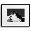 Majestätisches Großglockner Wandbild: Dein alpiner Blickfang in Schwarz-Weiß! - posterfolio.de