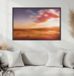 Abstraktes Wandbild Florianópolis: Brasilianische Strandlandschaft zum Sonnenuntergang - posterfolio.de