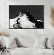 Majestätisches Großglockner Wandbild: Dein alpiner Blickfang in Schwarz-Weiß! - posterfolio.de