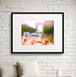 Arc de Triomphe Abstraktes Wandbild: Paris in Rosarotem Glanz - posterfolio.de