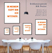 Lustige Sprüche, Dein Design: Gestalte Dein personalisiertes Poster! - posterfolio.de