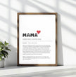 Perfektes Geschenk zum Muttertag: Dein personalisiertes Definitions Poster - posterfolio.de