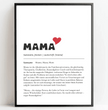 Perfektes Geschenk zum Muttertag: Dein personalisiertes Definitions Poster - posterfolio.de