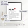 Perfektes Geschenk zum Muttertag: Dein personalisiertes Definitions Poster - posterfolio.de