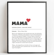 Perfektes Geschenk zum Muttertag: Dein personalisiertes Definitions Poster - posterfolio.de