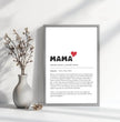 Perfektes Geschenk zum Muttertag: Dein personalisiertes Definitions Poster - posterfolio.de