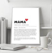 Perfektes Geschenk zum Muttertag: Dein personalisiertes Definitions Poster - posterfolio.de