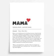 Perfektes Geschenk zum Muttertag: Dein personalisiertes Definitions Poster - posterfolio.de