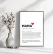 Perfektes Geschenk zum Muttertag: Dein personalisiertes Definitions Poster - posterfolio.de