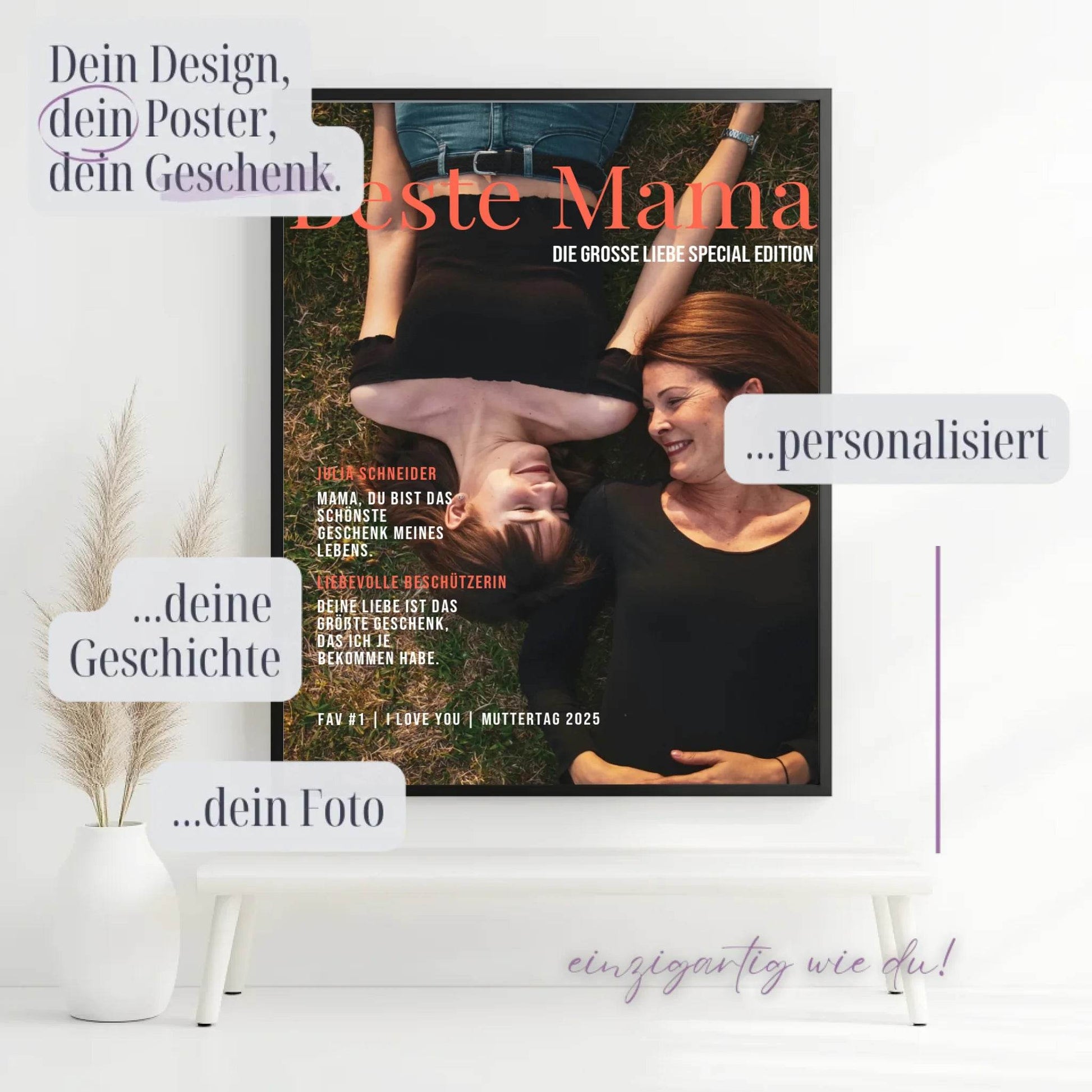 Bilderrahmen-schwarz-matt-posterfolio-de