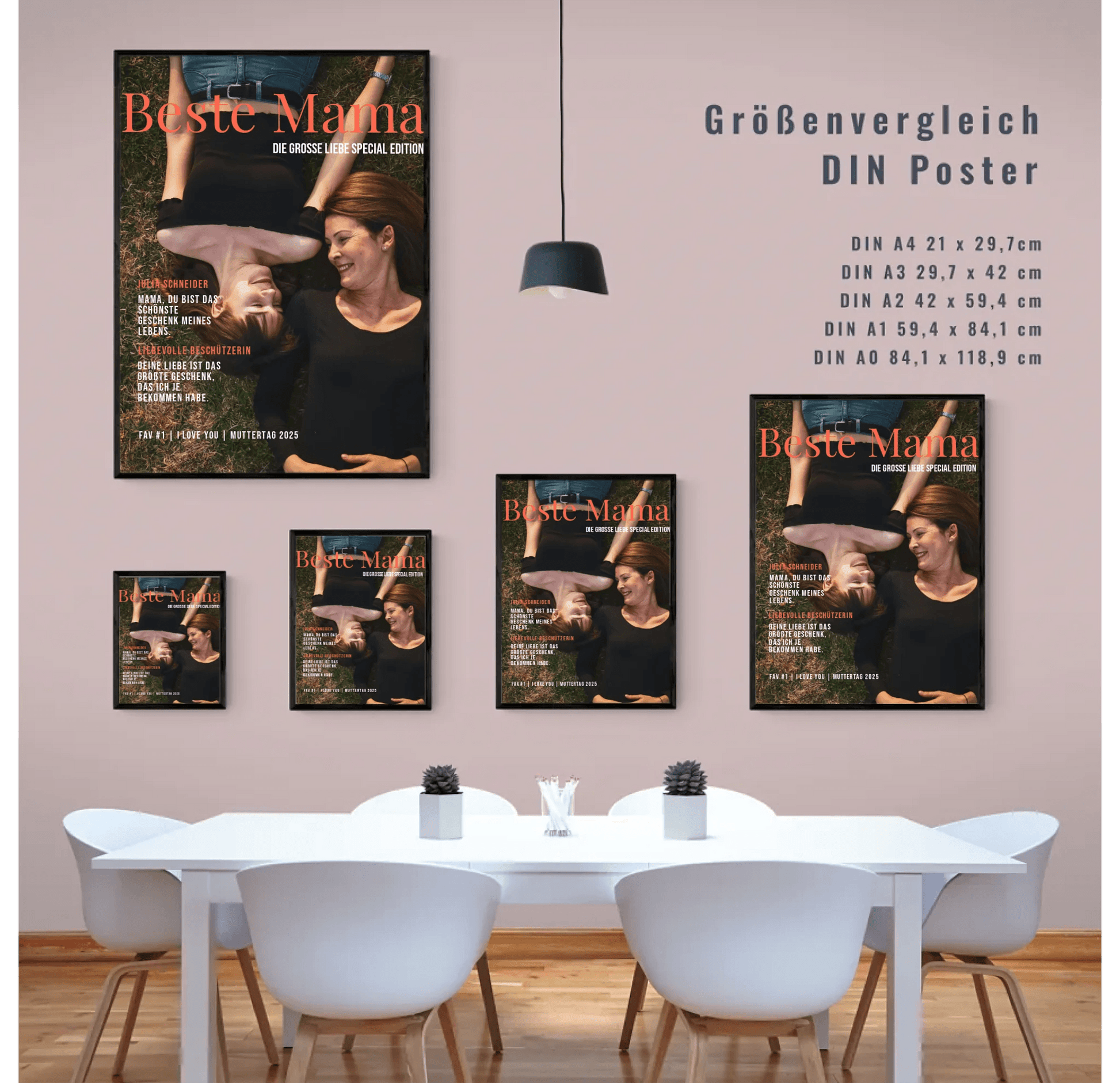 Das perfekte Muttertagsgeschenk - Personalisiertes Fashion-Magazin Poster