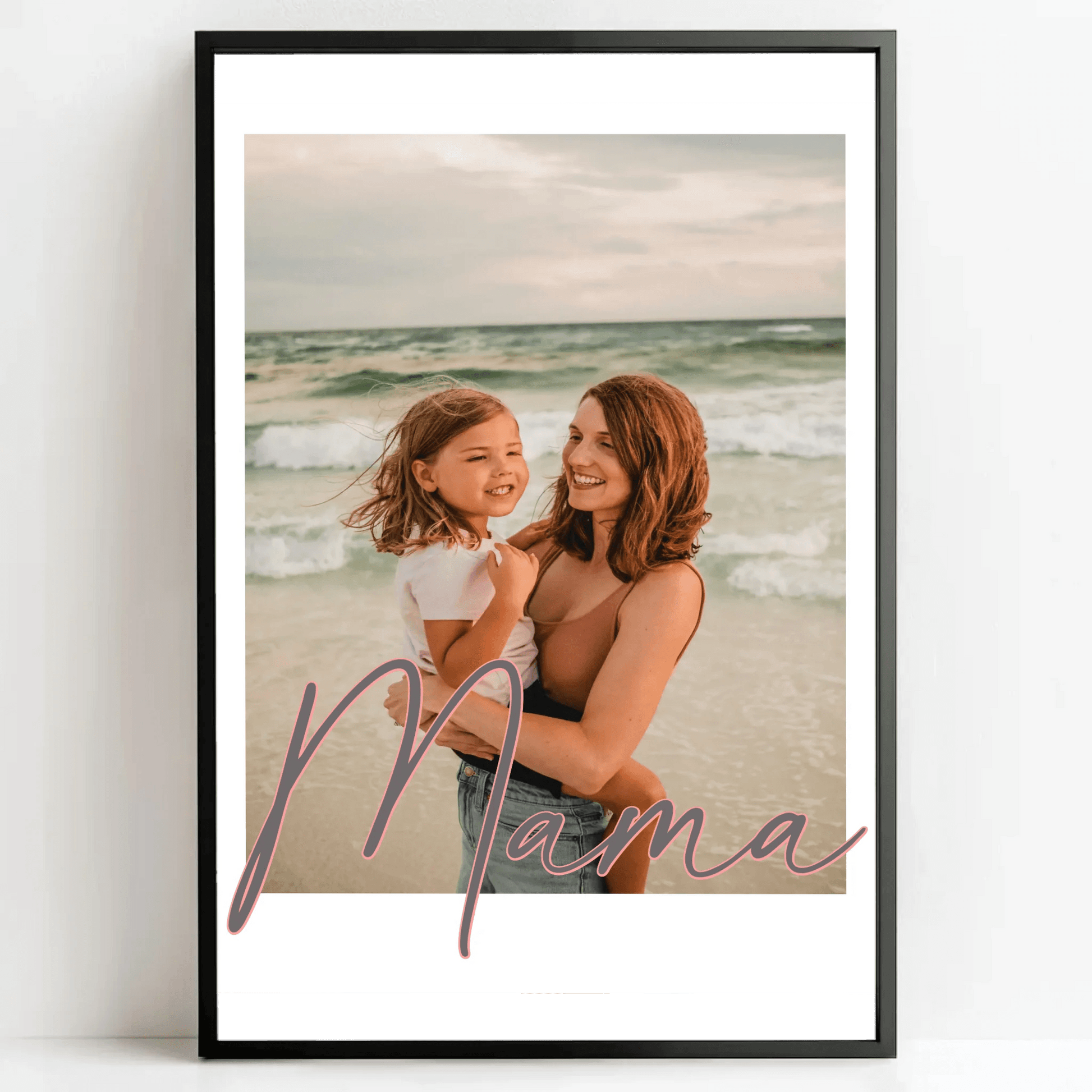 Personalisierte Poster Bilderrahmen schwarz matt 20 x 30 cm
