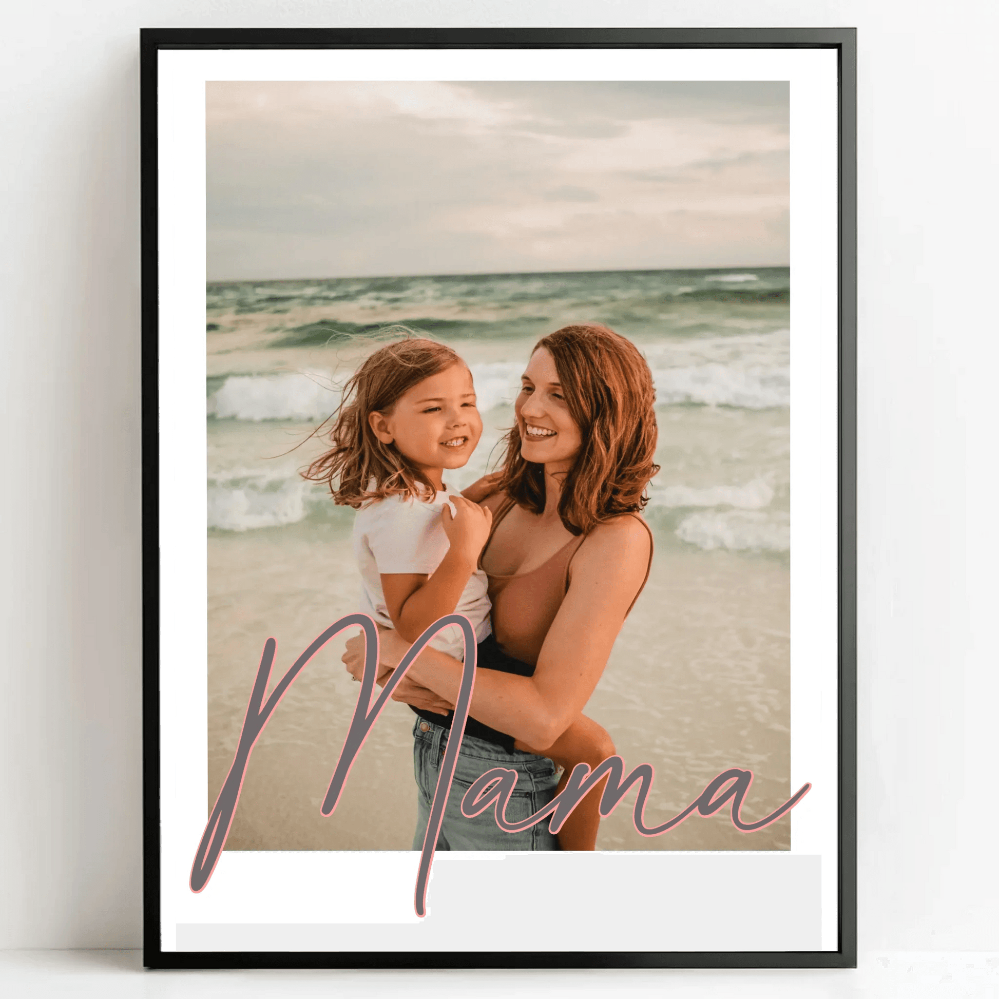 Personalisierte Poster Bilderrahmen schwarz matt 60 x 80 cm