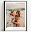 Personalisierte Poster Bilderrahmen schwarz matt 60 x 80 cm