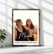 Einzigartiges Geschenk: Personalisiertes Poster mit Foto - Danke Mama - posterfolio.de
