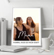 Einzigartiges Geschenk: Personalisiertes Poster mit Foto - Danke Mama - posterfolio.de