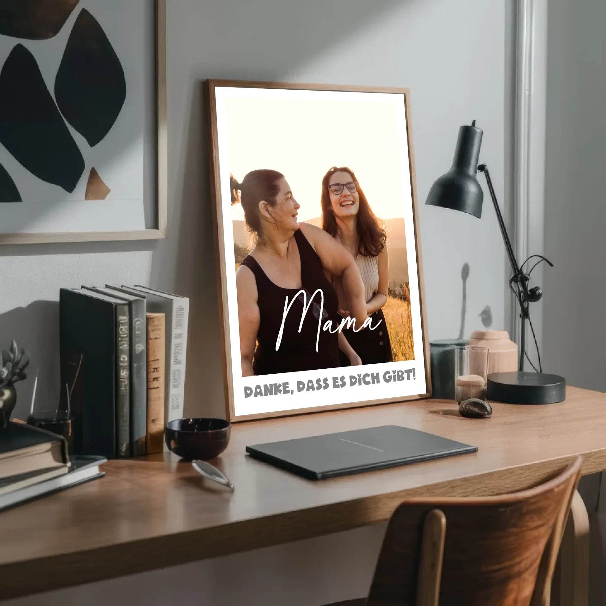 Einzigartiges Geschenk: Personalisiertes Poster mit Foto - Danke Mama - posterfolio.de