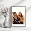 Einzigartiges Geschenk: Personalisiertes Poster mit Foto - Danke Mama - posterfolio.de