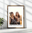 Einzigartiges Geschenk: Personalisiertes Poster mit Foto - Danke Mama - posterfolio.de