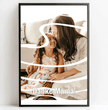 Personalisierte Poster Bilderrahmen schwarz matt 20 x 30 cm