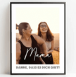 Einzigartiges Geschenk: Personalisiertes Poster mit Foto - Danke Mama - posterfolio.de