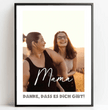 Einzigartiges Geschenk: Personalisiertes Poster mit Foto - Danke Mama - posterfolio.de