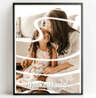 Personalisierte Poster Bilderrahmen schwarz matt 60 x 80 cm