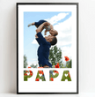 Personalisierte Poster Bilderrahmen schwarz matt 20 x 30 cm