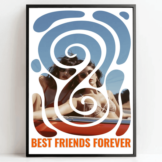Best Friends Forever: Personalisiertes Poster als perfektes Geschenk für deine beste Freundin! - posterfolio.de