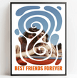 Best Friends Forever: Personalisiertes Poster als perfektes Geschenk für deine beste Freundin! - posterfolio.de