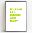 Personalisierte Poster Bilderrahmen schwarz matt 20 x 30 cm