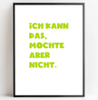 Personalisierte Poster  Bilderrahmen schwarz matt 30 x 40 cm